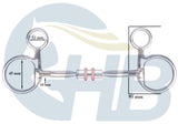 Baucher Bit with copper inlay comfort barrel