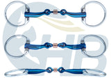 Copper Roller Anatomic Eggbutt Snaffle Titanium Blue