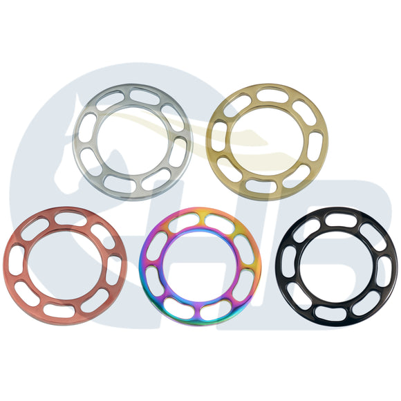 Wheel Hackamore Shanks - Silver, Black, Gold , Rose Gold or Rainbow
