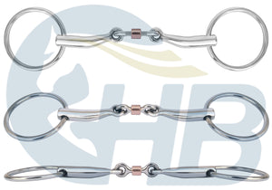 Copper Roller Anatomic Loose Ring Snaffle