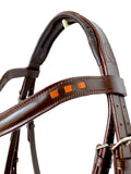 Brown Leather Hanoverian Bridle