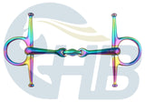 Double Jointed Full Cheek Bit Rainbow Bit Stainless Steel