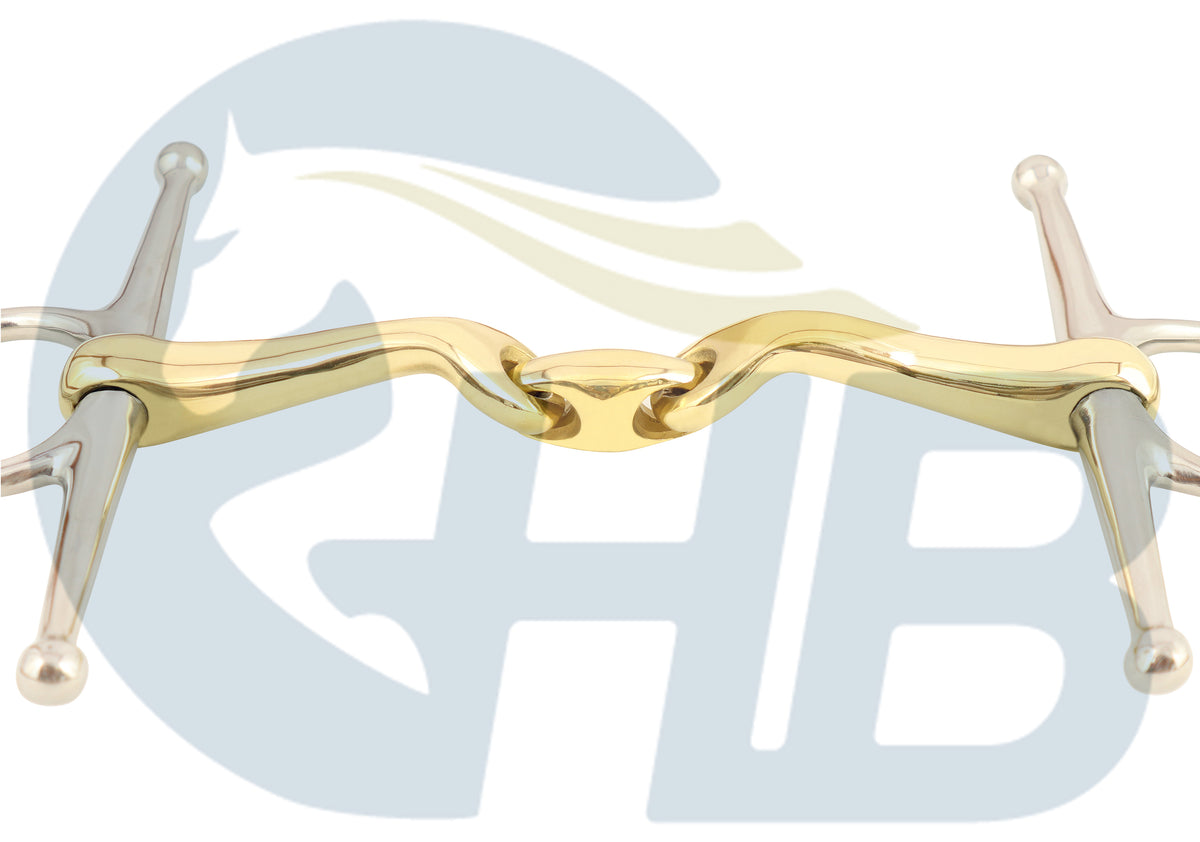 German Silver Verbindend Style Double Jointed Full Cheek Bit ...