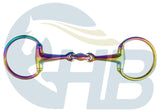 Double Jointed Eggbutt Snaffle - Rainbow