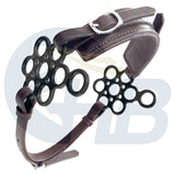 Flower Shank Leather Hackamore - Various Options