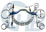 Sweet Iron Pelham Bit with Ported Mouth