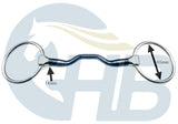 Blue Sweet Iron Ported Mouth Snaffle Loose Ring