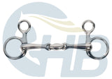 Double Jointed Hanging Cheek Baucher Bit - Silver