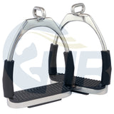 Offset Eye Flexible Stirrup Irons - Various Colours, Sizes