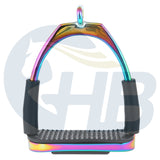 Offset Eye Flexible Stirrup Irons - Various Colours, Sizes