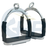 Offset Eye 4 Way Flexible Stirrup Irons - Various Colours