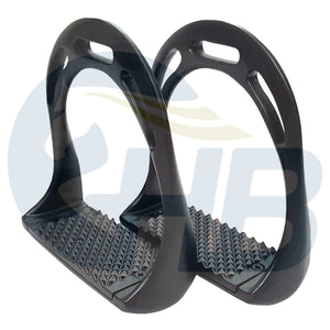 Black Aluminium Jinn Evol Style Stirrup Irons