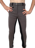 Boys Two-Tone Jodhpurs - Grey/Black