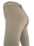 Ladies Solid Cotton Jodhpurs - Various Colours - Burgundy on Sale