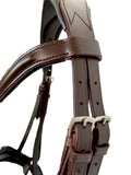 Flash Crank Bridle - Black or Brown Leather