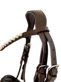Flash Crank Bridle - Rolled Leather -Black or Brown