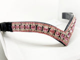 V shaped crystal browbands