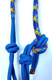 Braided Rope Halter with Lead - Various Colours