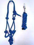 Rope Halter with Lead - Various Colours