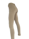 Ladies Solid Cotton Jodhpurs - Various Colours - Burgundy on Sale