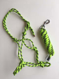 Rope Halter with Lead - Various Colours