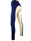 Ladies Two-Tone Jodhpurs - Various Colours - Only Grey on Sale