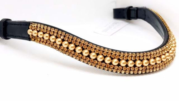 Pearl and Crystal Browband - Various Colours