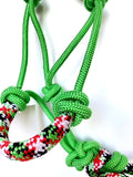 Braided Rope Halter with Lead - Various Colours