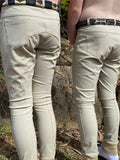 Girls (Kids) Beige Breeches Silicone Knee