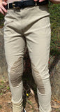 Girls (Kids) Beige Breeches Silicone Knee