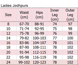 Ladies Solid Cotton Jodhpurs - Black or Beige