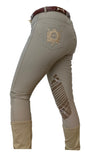 Ladies Breeches with Silicone Knee - Navy or Beige