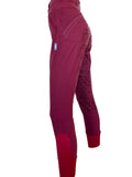 Ladies Floral Silicone Seat Breeches - Various Colours