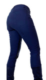 Ladies Breeches with Silicone Knee - Navy or Beige