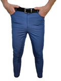 Mens Denim Full Seat Silicone Print Breeches