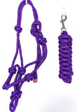 Rope Halter with Lead - Various Colours