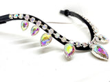 Hanging Crystal Browbands - Various Colours