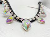 Hanging Crystal Browbands - Various Colours