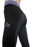 Ladies Full Seat Silicone Riding Tight - Sleek Pockets