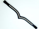 V-Shaped Crystal Browband - Various Leather Colours