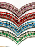 V shaped crystal browbands