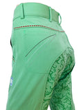 Ladies Floral Silicone Seat Breeches - Various Colours